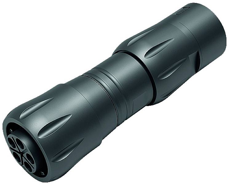 Binder 99 6518 100 12 RundsteckverKupplung, gerade Gesamtpolzahl: 12 1St.