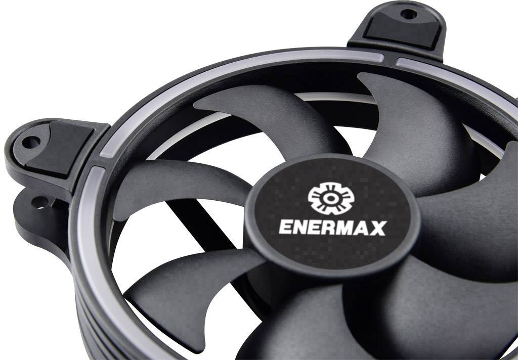 Enermax 6x Kit T.B. RGB PC-Gehäuse-Lüfter Schwarz, RGB (B x H x T) 120 x 120 x 25 mm inkl. LED-Beleuchtung