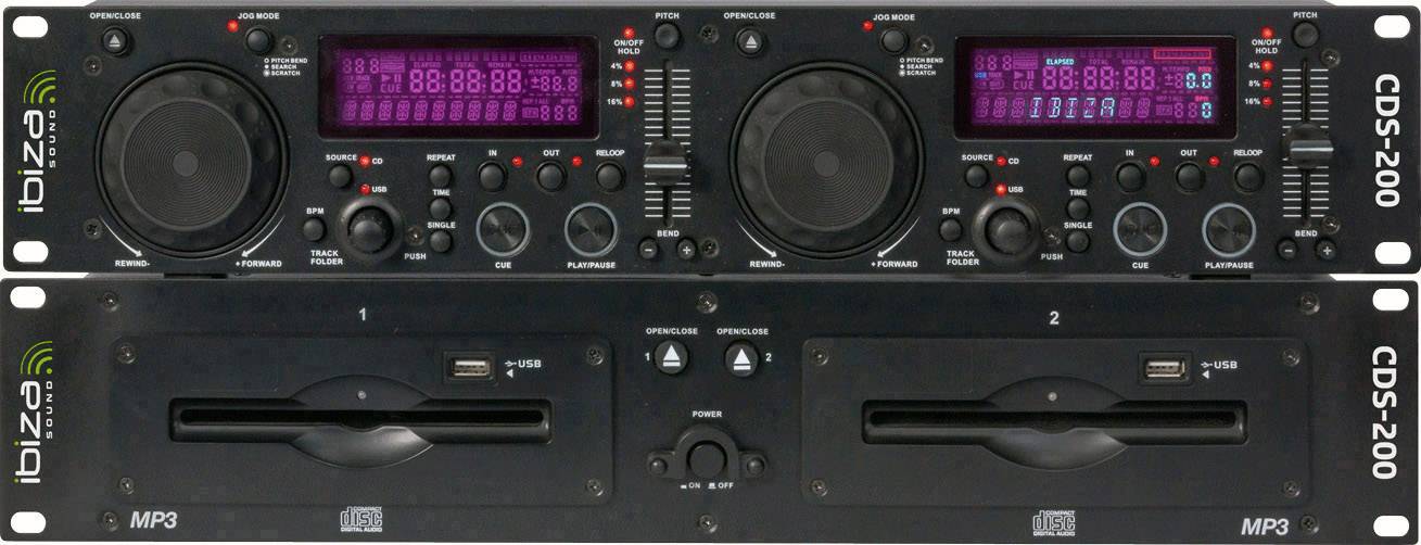 Ibiza Sound CDS-200 DJ Doppel CD Player