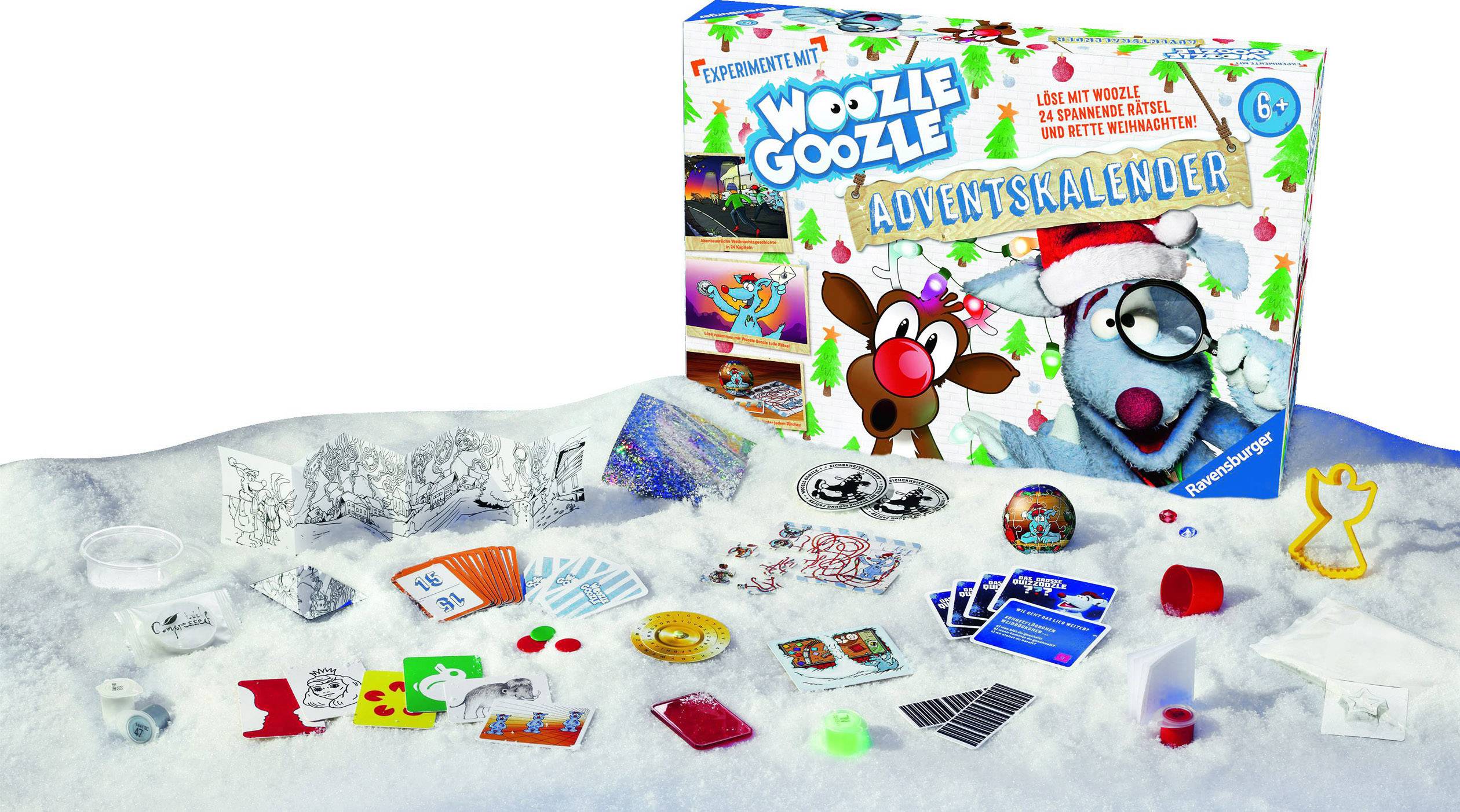 Ravensburger Woozle Goozle Adventskalender Rätsel, Experimente