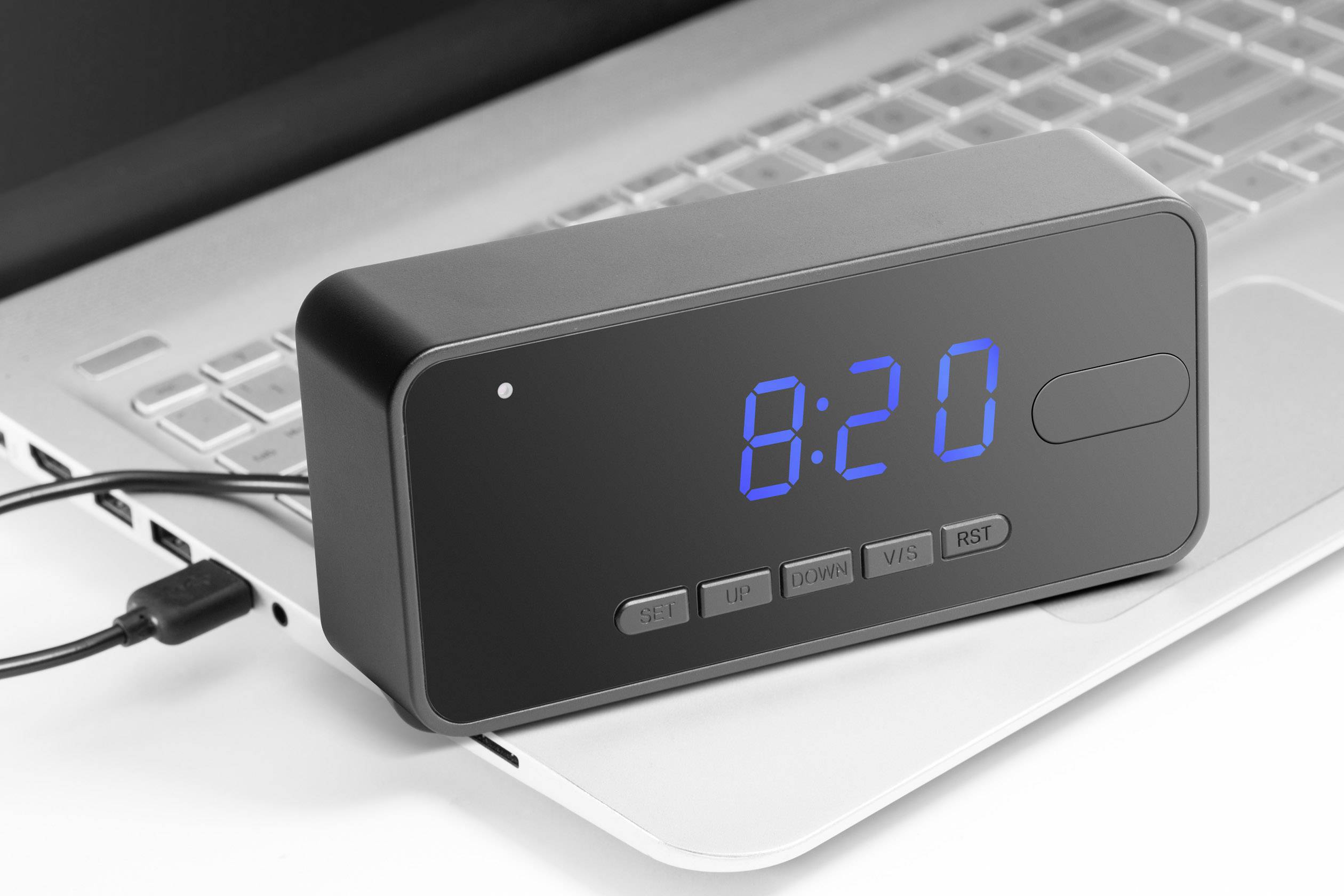 Technaxx 4800 Überwachungskamera in der Tischuhr 1920 x 1080 Pixel