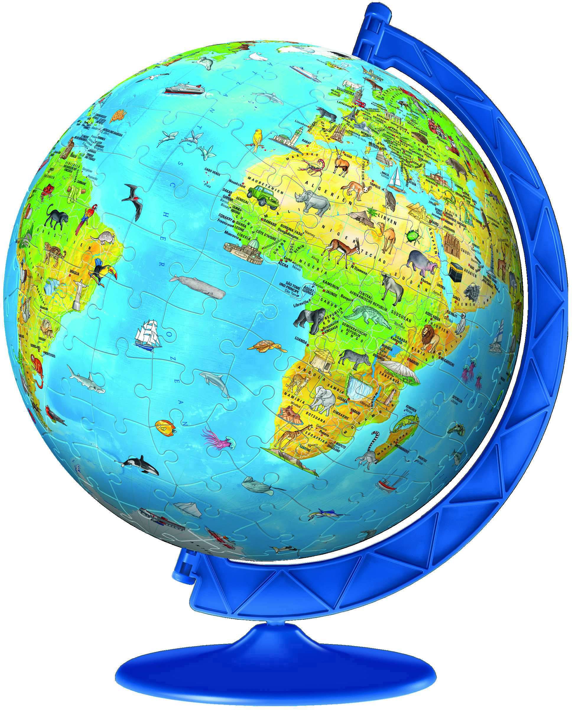 Kinderglobus in deutscher Sprache 3D Puzzle-Ball 11160 Kinderglobus in deutscher Sprache 3D Puzzle-Ball 1St.