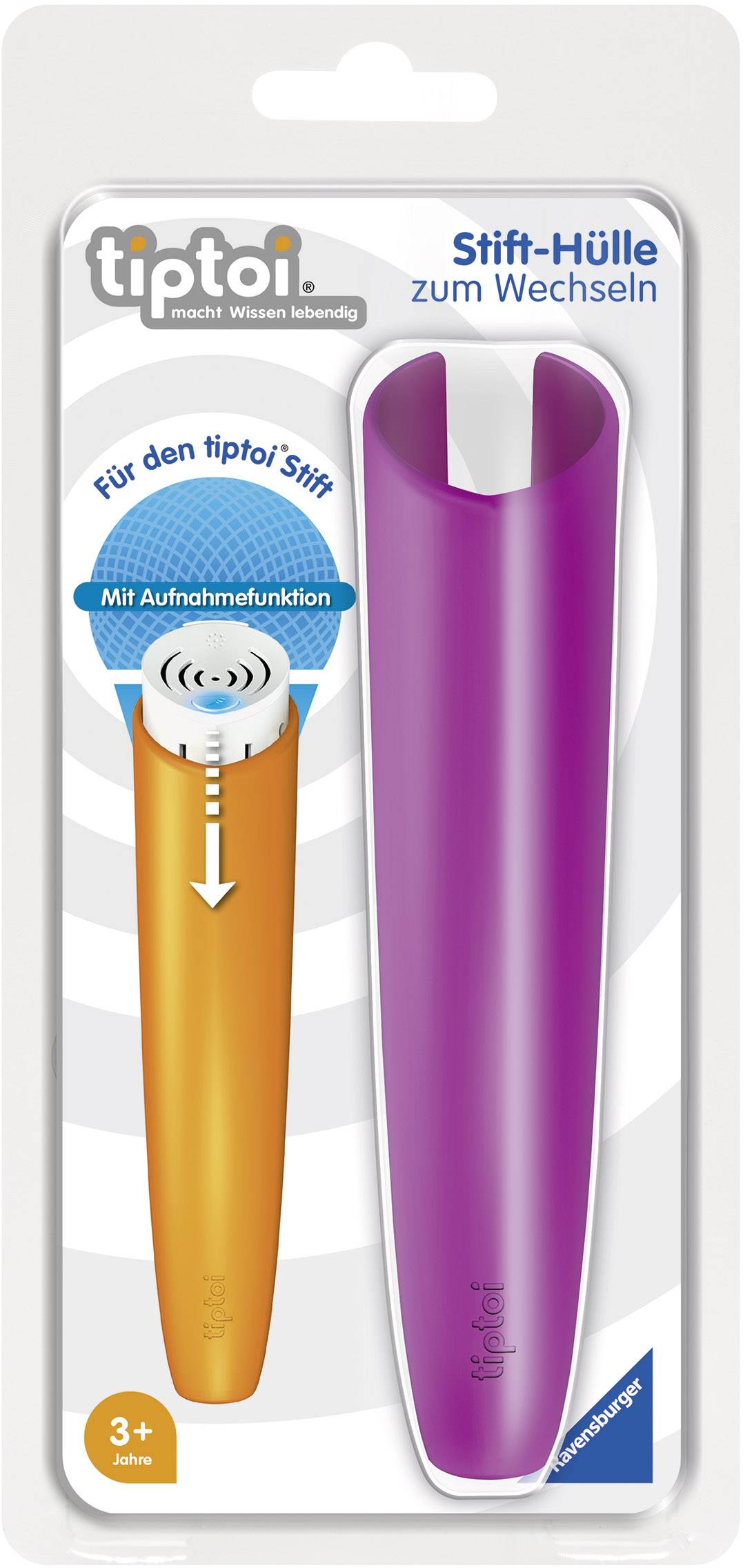 Ravensburger 00005 Stifthülle tiptoi® Stift mit Aufnahmefunktion lila