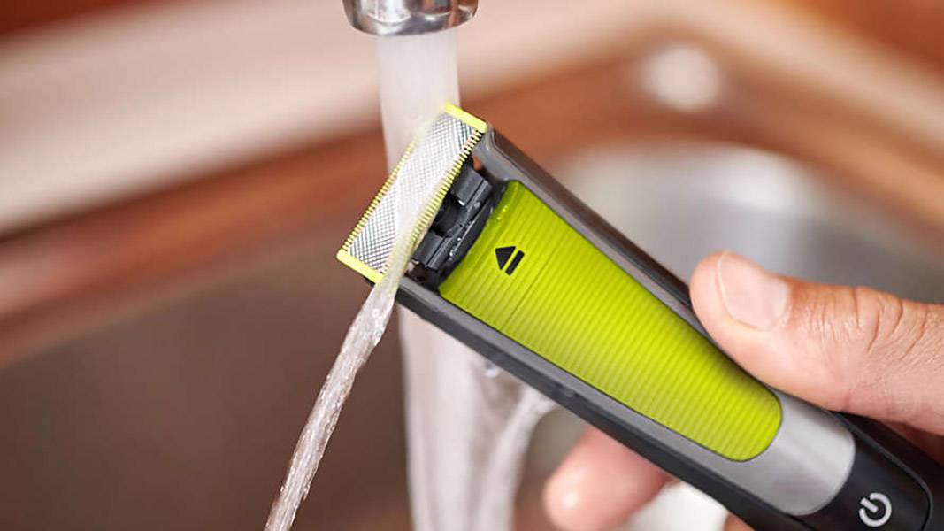 Philips Bodycare QP6505/21 OneBlade Pro Präzisions Trimmer, Bartschneider, Rasierer abwaschbar Schwarz, Grün, Silber