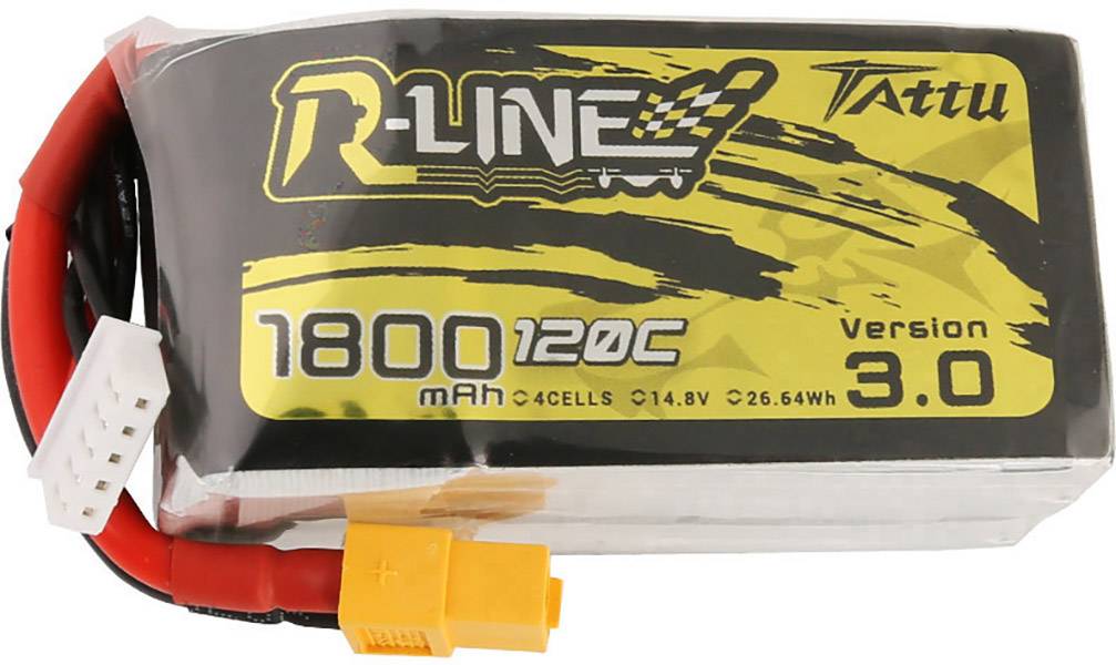 Tattu Modellbau-Akkupack (LiPo) 14.8 V 1800 mAh Zellen-Zahl: 4 120 C Softcase XT60