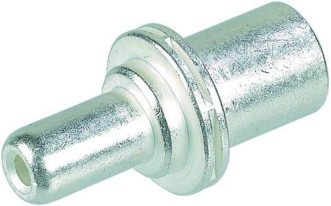 Metallverbindungselement mit zylindrischer Form und glatter Oberfläche, vermutlich Teil eines Rohrleitungssystems oder einer Maschine.
