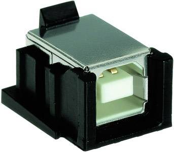 Ein USB-Stecker in einem schwarzen Kunststoffgehäuse, gibt einen sicheren Anschluss für elektronische Geräte.