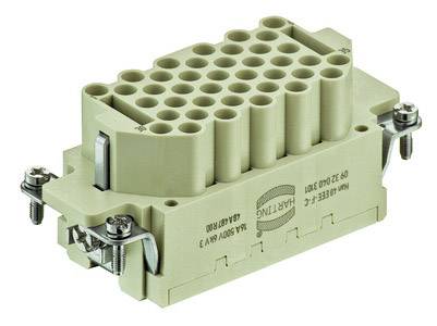 Steckverbinder mit mehreren Steckplätzen und Schraubbefestigungen, geeignet für industrielle Anwendungen.