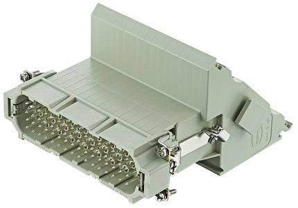 Grauer Steckverbindungsadapter mit mehreren Kontaktstiften, seitliche Befestigungen und einem großen, gerippten Griff.