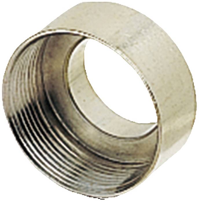 Metallisches, zylindrisches Rohrstück mit Gewinden, das zur Verbindung von Rohren oder Schläuchen dient.