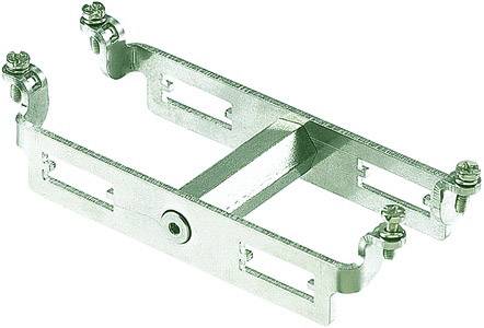 Metallrahmen mit vier Schraubverbindungen an den Ecken, rechteckige Form, vermutlich Teil eines Befestigungssystems.