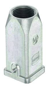 Metallgewindebuchse mit sechseckiger Form, silberfarben, gekennzeichnet mit 'M'.