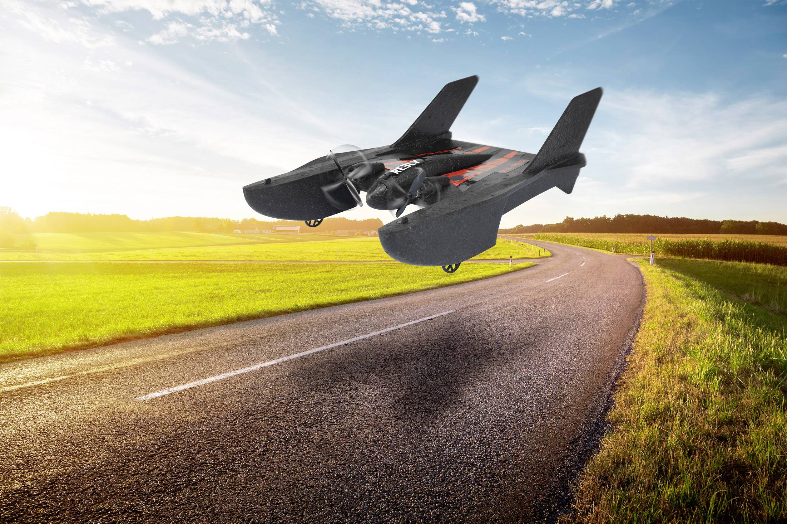 Reely 2-in-1 Aero-TerraX RC Einsteiger Modellflugzeug RtF