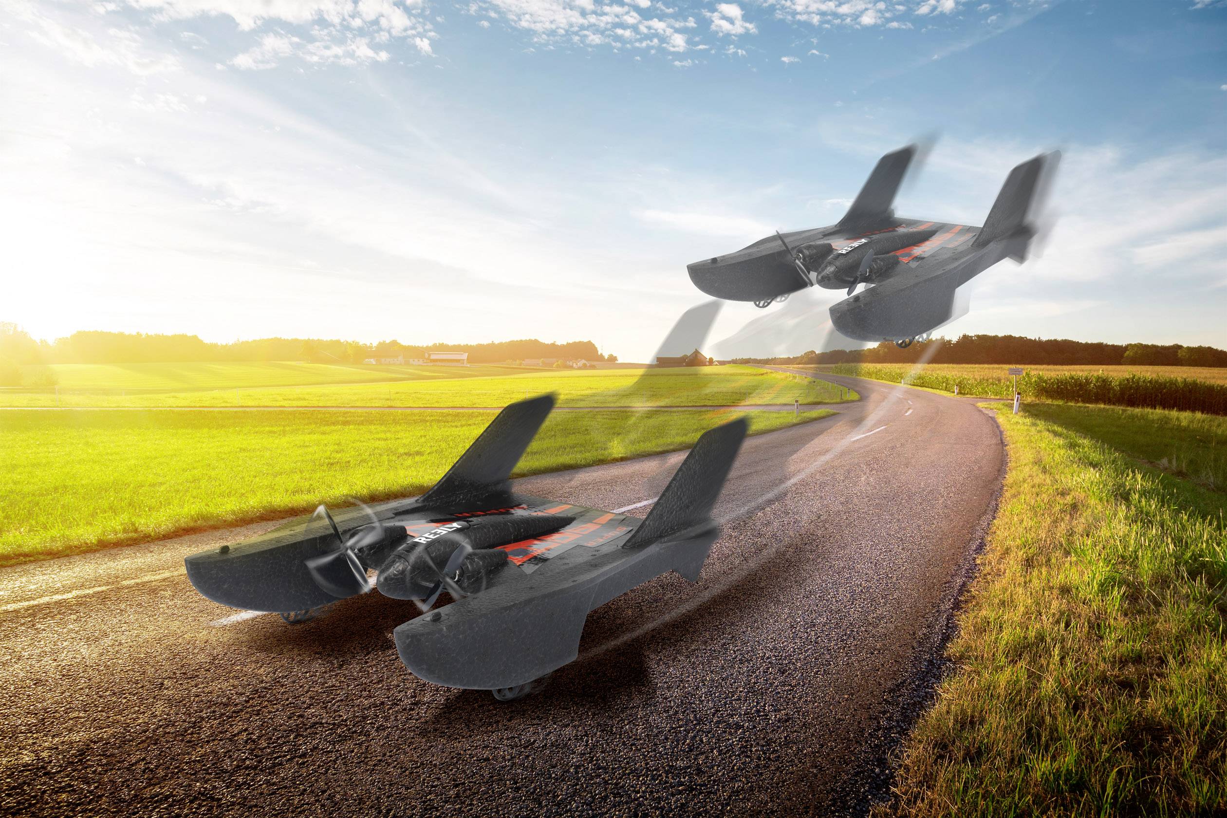 Reely 2-in-1 Aero-TerraX RC Einsteiger Modellflugzeug RtF