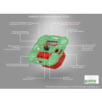 Ehmann 5500x0000 Universal-Dimmer Geeignet für Leuchtmittel: LED-Lampe, Halogenlampe, Glühlampe, Fi Ehmann 5500x0000 Universal-Dimmer Geeignet für Leuchtmittel: LED-Lampe, Halogenlampe, Glühlampe, Fi