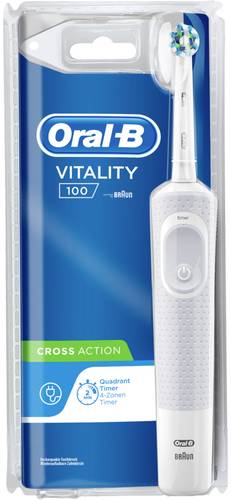Oral-B Vitality 100 CrossAction white D100.413 Elektrische Zahnbürste Rotierend/Oszilierend Weiß
