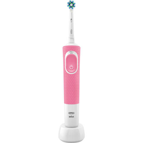 Oral-B Vitality 100 CrossAction pink BOX 80312483 Brosse à dents électrique rotatif / oscillant rose, blanc