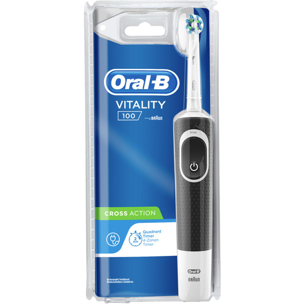 Oral-B Vitality 100 CrossAction black CLS Elektrische Zahnbürste Rotierend/Oszilierend Schwarz