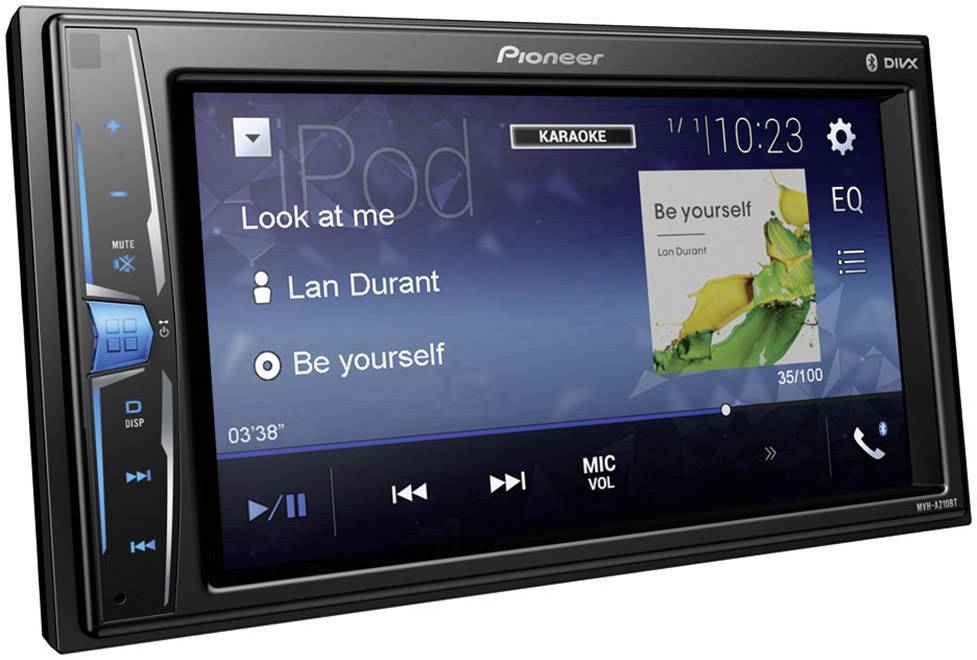 Pioneer MVH-A210BT Doppel-DIN Moniceiver Anschluss für Rückfahrkamera, Bluetooth®-Freisprecheinrichtung