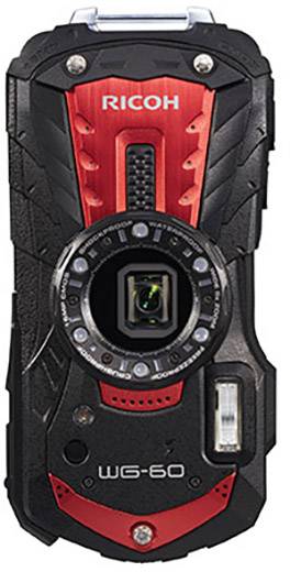 Ricoh WG-60 Digitalkamera 16 Megapixel Opt. Zoom: 5 x Rot, Schwarz Wasserdicht, Staubgeschützt