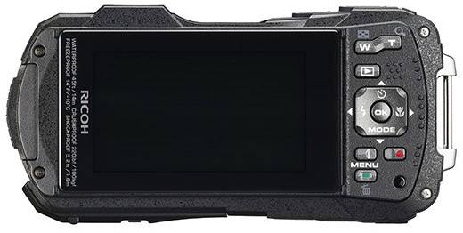 Ricoh WG-60 Digitalkamera 16 Megapixel Opt. Zoom: 5 x Rot, Schwarz Wasserdicht, Staubgeschützt