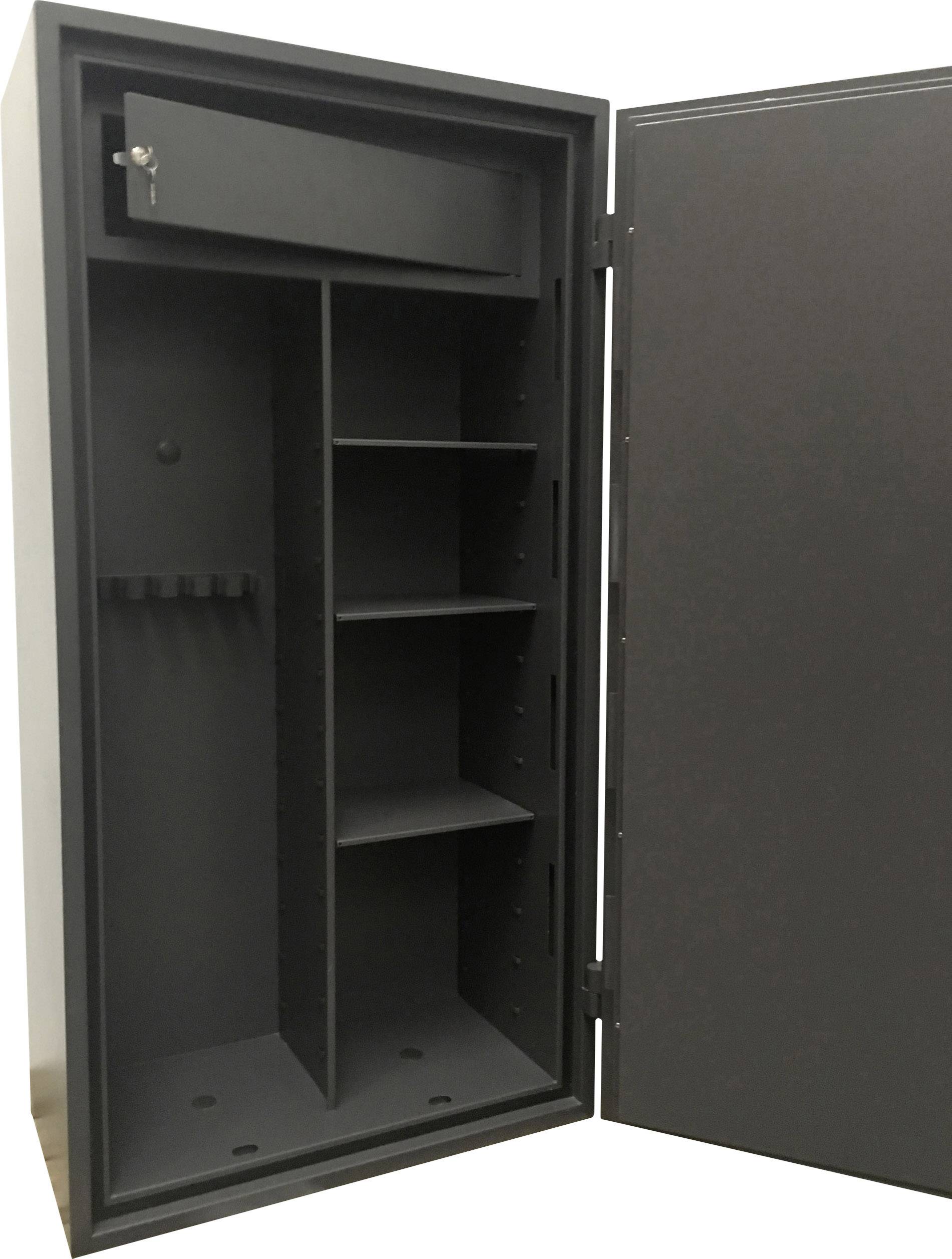 Phoenix RIGEL GS8024K Langwaffenschrank abschließbares Munitionsfach, mit Trennwand Doppelbartschlüsselschloss