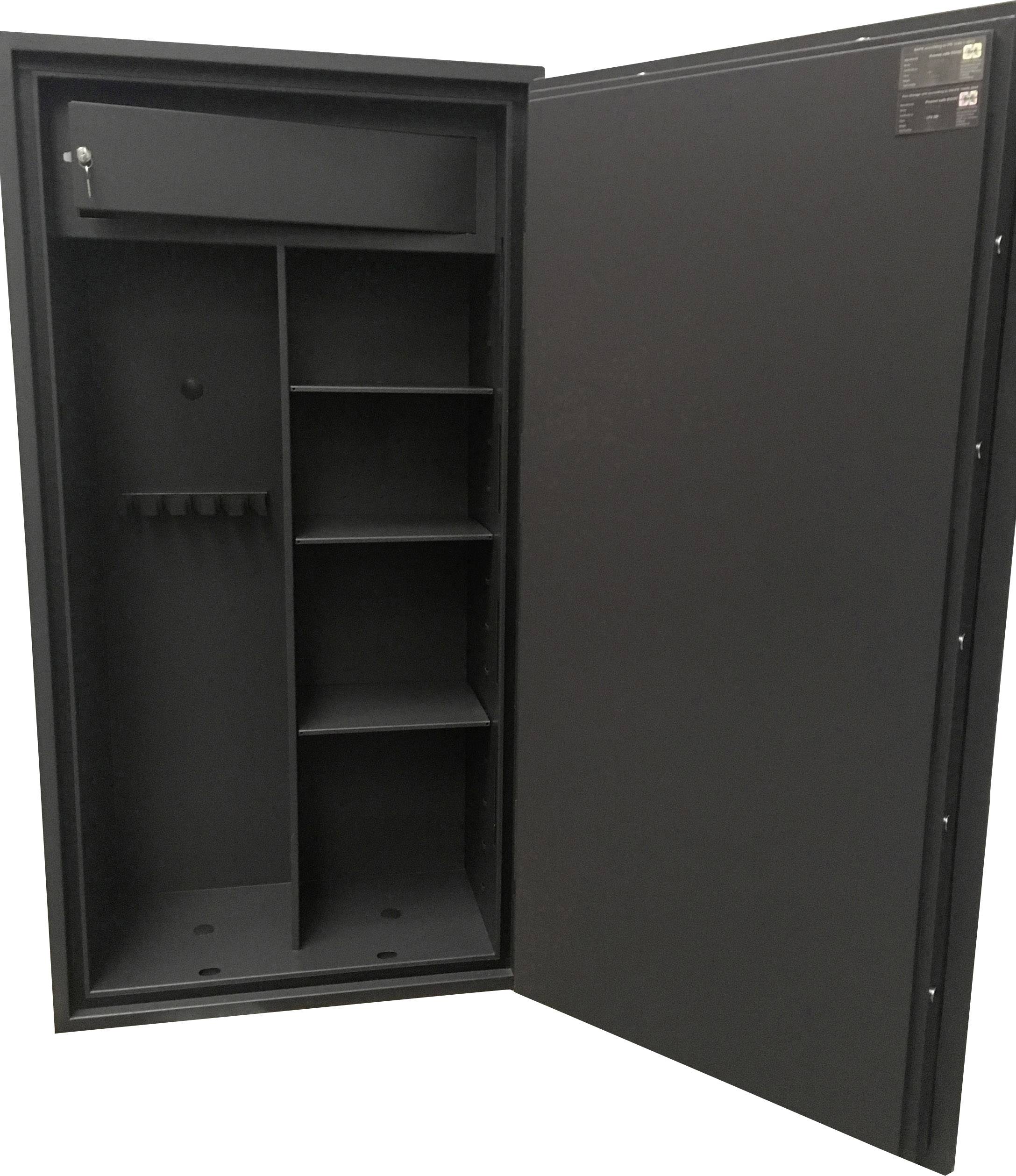 Phoenix RIGEL GS8024K Langwaffenschrank abschließbares Munitionsfach, mit Trennwand Doppelbartschlüsselschloss