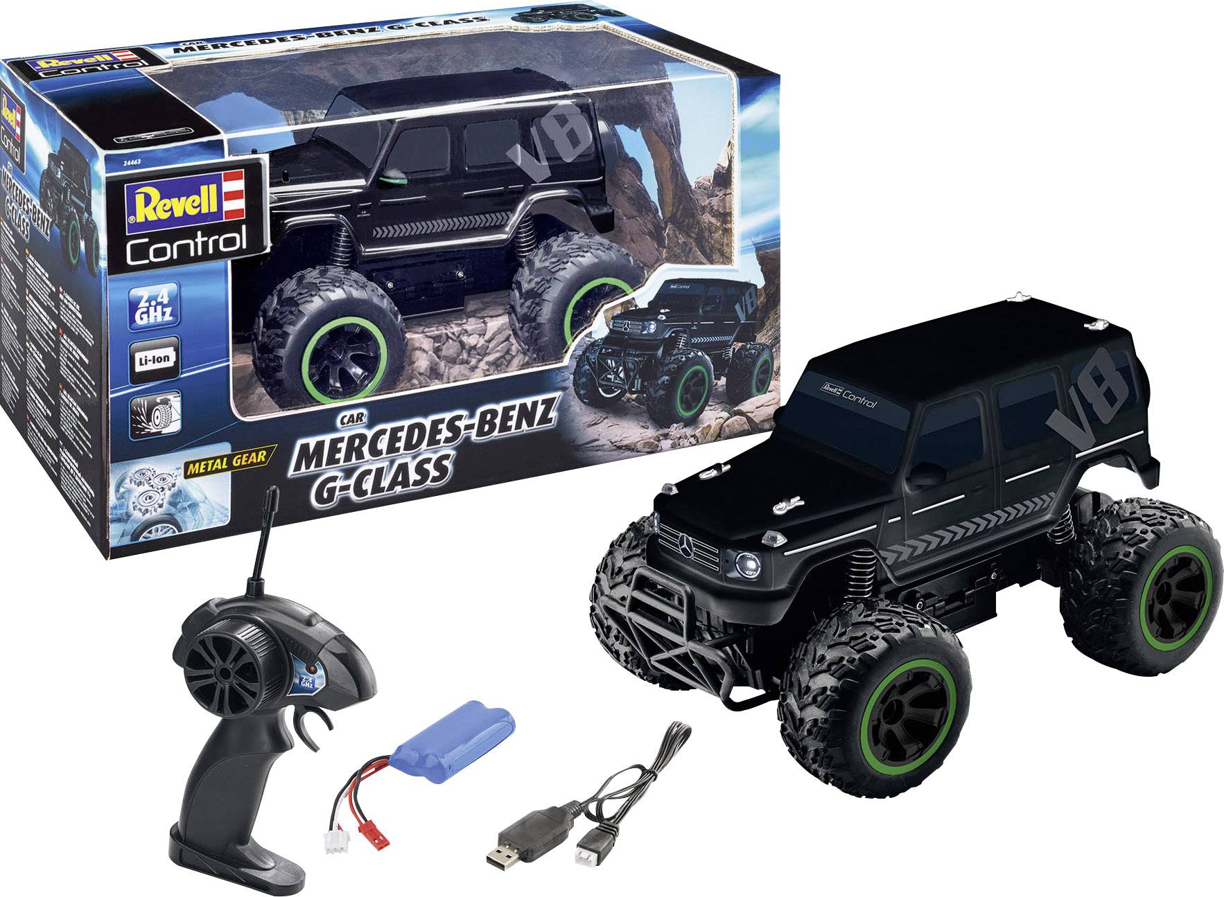 Revell Control 24463 Mercedes G-Class 1:18 RC Einsteiger Modellauto Elektro Geländewagen