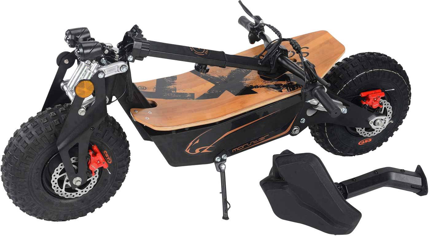 SXT Scooters Monster  E-Scooter Schwarz Blei-Gel 48 V 12 Ah Straßenzulassung: Nein