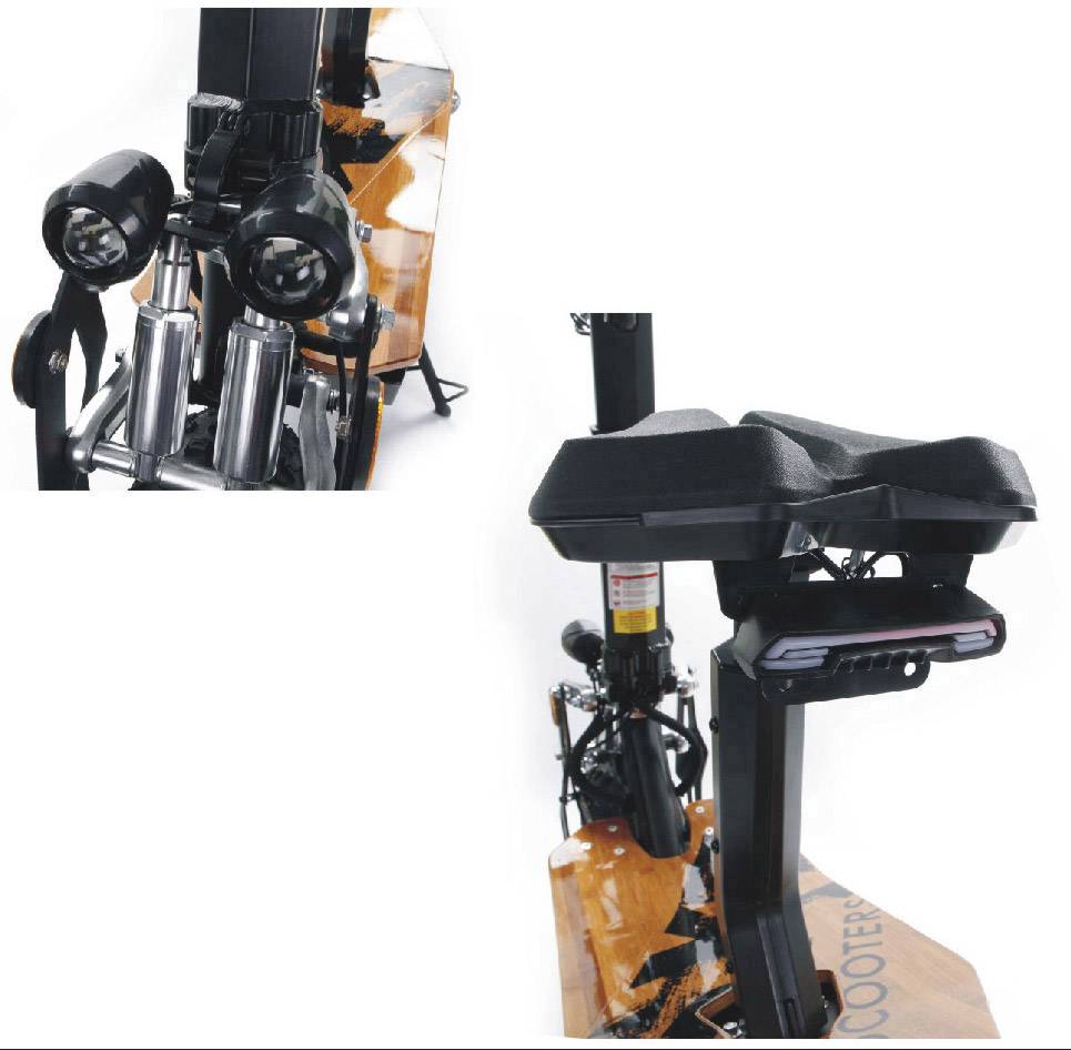 SXT Scooters Monster  E-Scooter Schwarz Blei-Gel 48 V 12 Ah Straßenzulassung: Nein