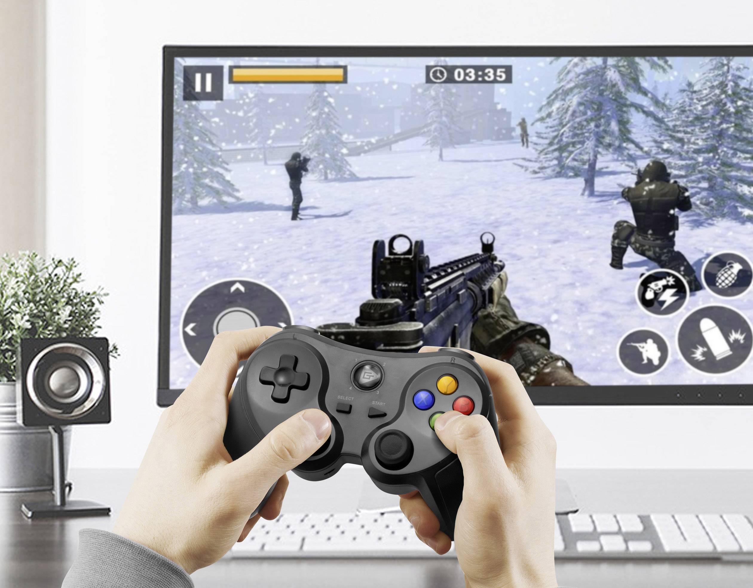 Technaxx TG-126 Gamepad PC, PlayStation 3 Schwarz