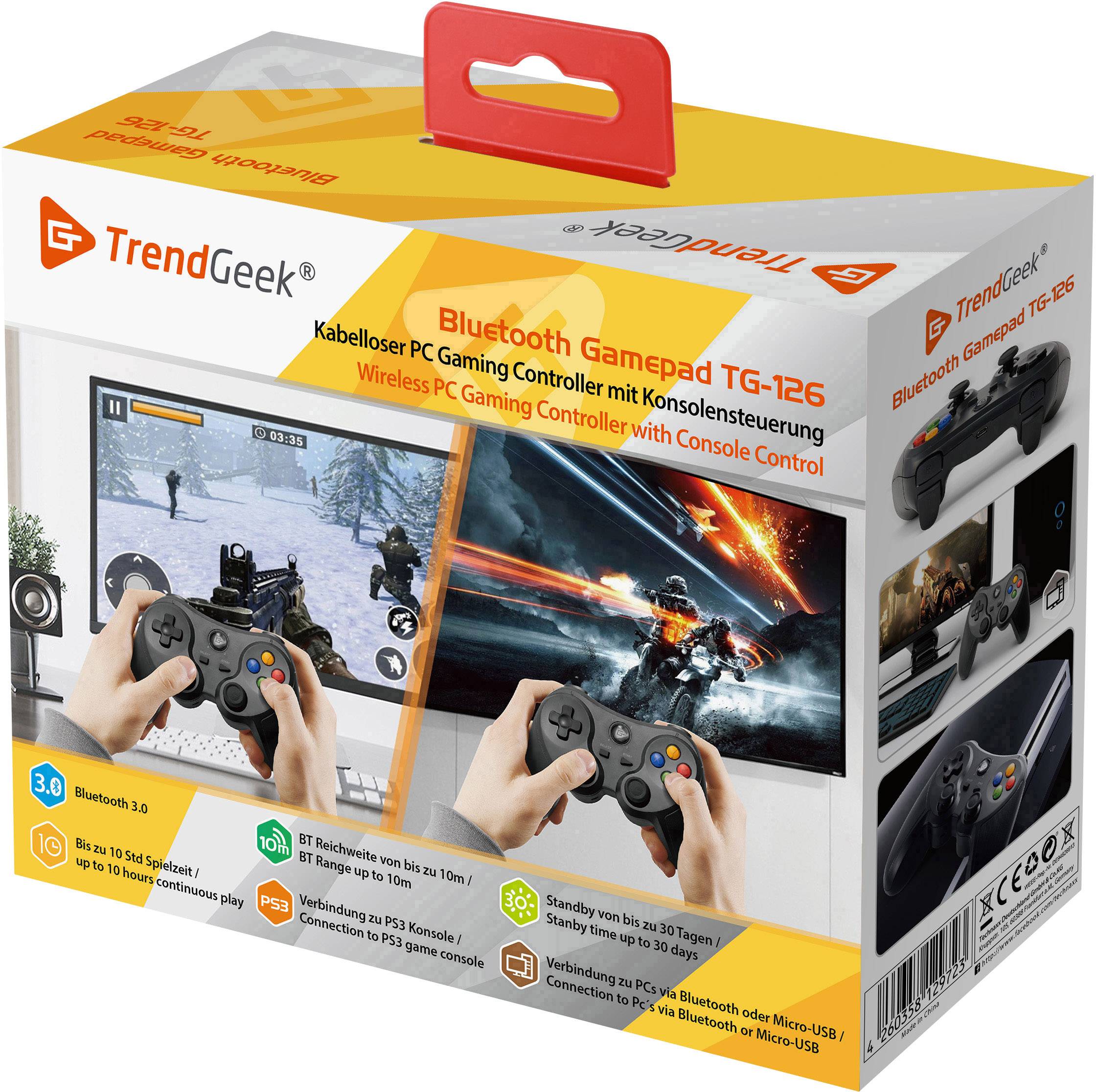 Technaxx TG-126 Gamepad PC, PlayStation 3 Schwarz