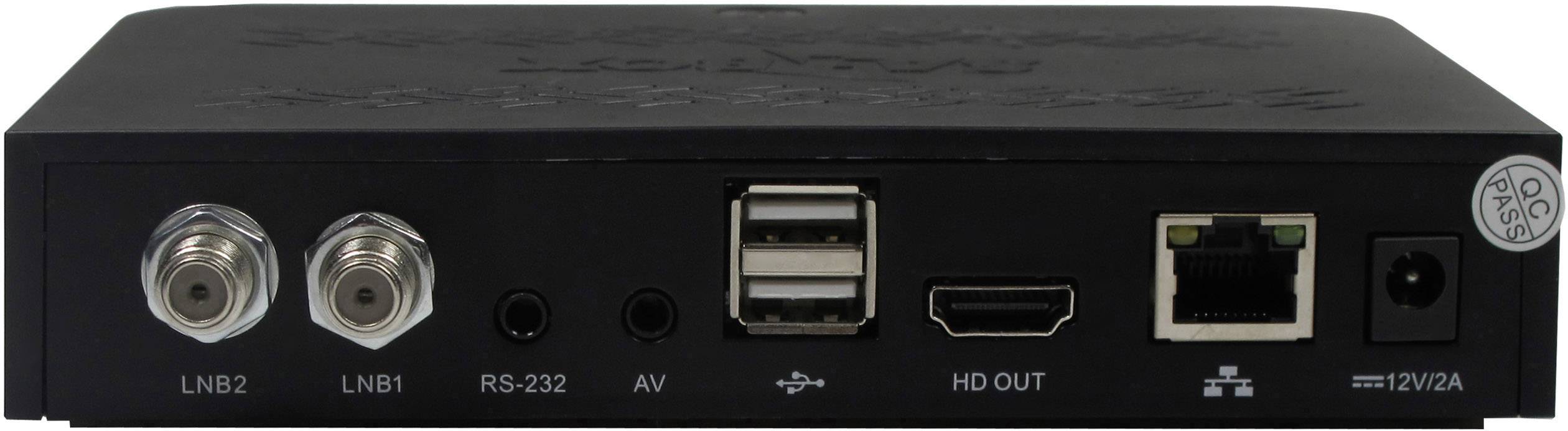 Smart CX07 DVB-S2 Receiver Aufnahmefunktion, Campingbetrieb, Einkabeltauglich, Twin Tuner Anzahl Tuner: 2