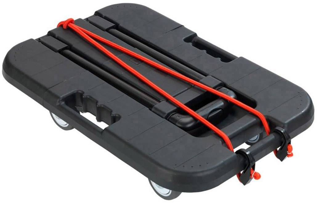 Wenko 88060500 Transport-Profi Transportwagen Stahl, Thermoplastischer Kunststoff, Polypropylen Schwarz, Silber