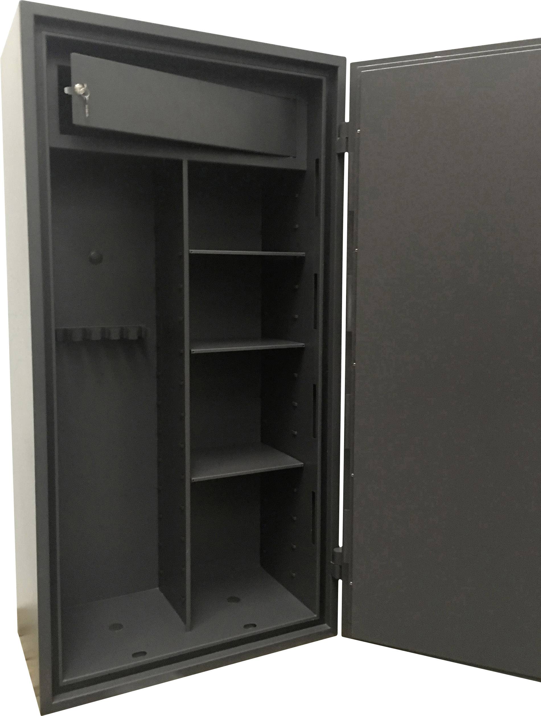 Phoenix RIGEL GS8024K Langwaffenschrank abschließbares Munitionsfach, mit Trennwand Doppelbartschlüsselschloss