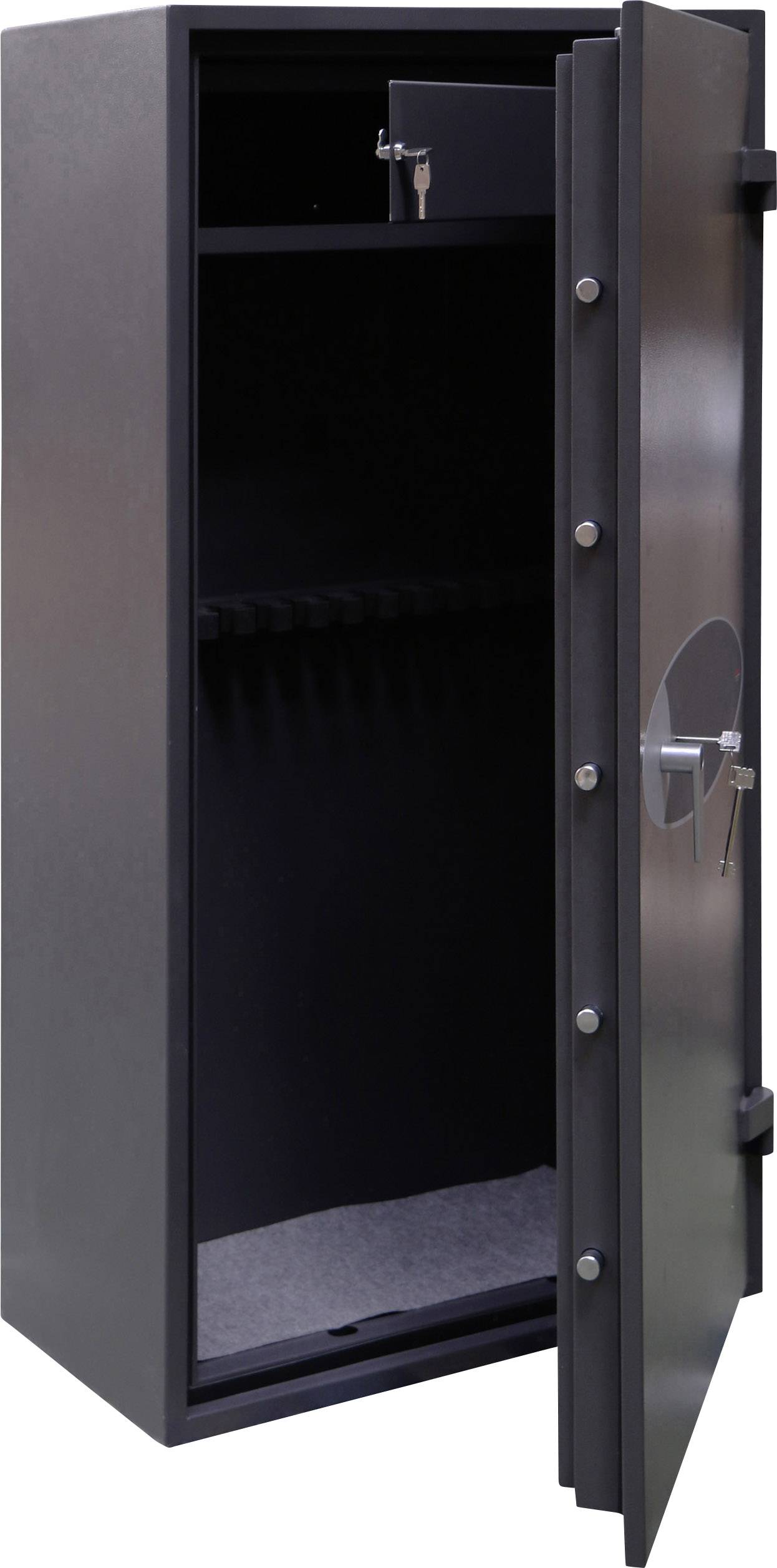 Phoenix RIGEL GS8025K Langwaffenschrank abschließbares Munitionsfach Doppelbartschlüsselschloss