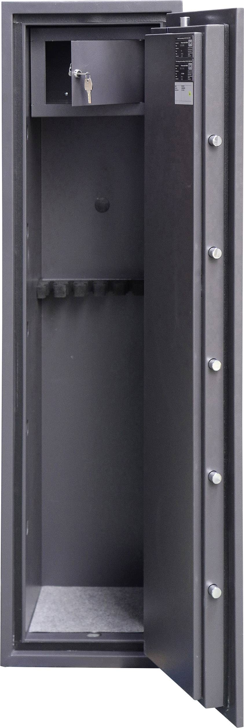 Phoenix RIGEL GS8022K Langwaffenschrank abschließbares Munitionsfach Doppelbartschlüsselschloss