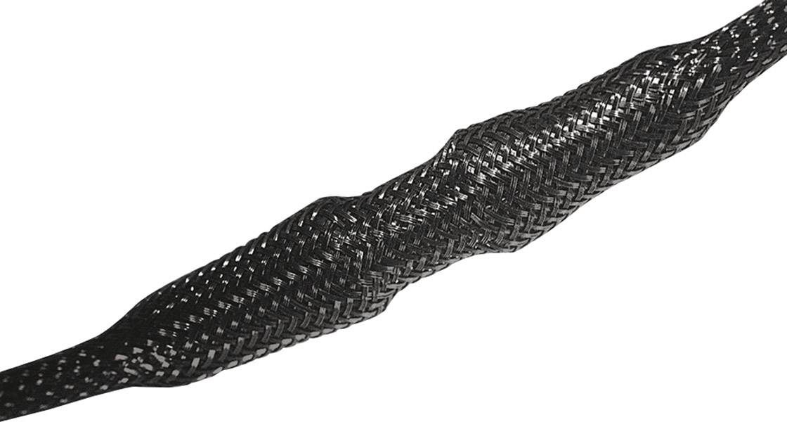 HellermannTyton 170-10300 HEGP03-PET-BK Geflechtschlauch Schwarz Polyester 1 bis 5mm Meterware