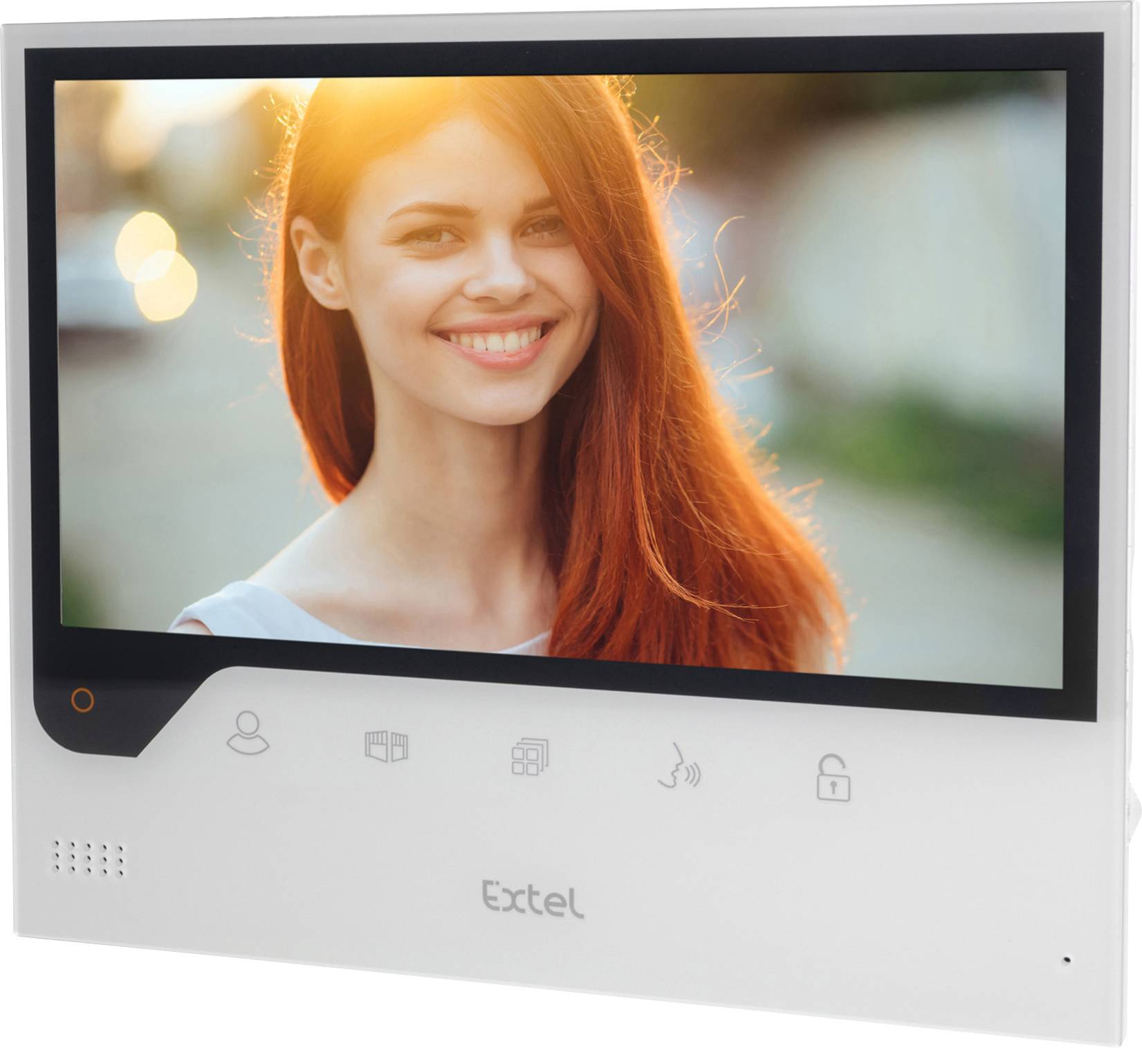 Extel IP-Video-Türsprechanlage WLAN, 2-Draht Komplett-Set 1 Familienhaus Schwarz, Weiß