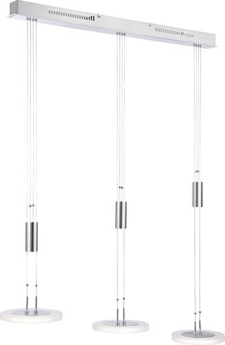 Fischer & Honsel 210833 LED-Pendelleuchte 27W Warm-Weiß Nickel (matt), Chrom