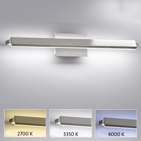 Fischer & Honsel 30055 Wandleuchte LED, Lichtquelle durch Elektrofachkraft austauschbar 20W LED Nickel
