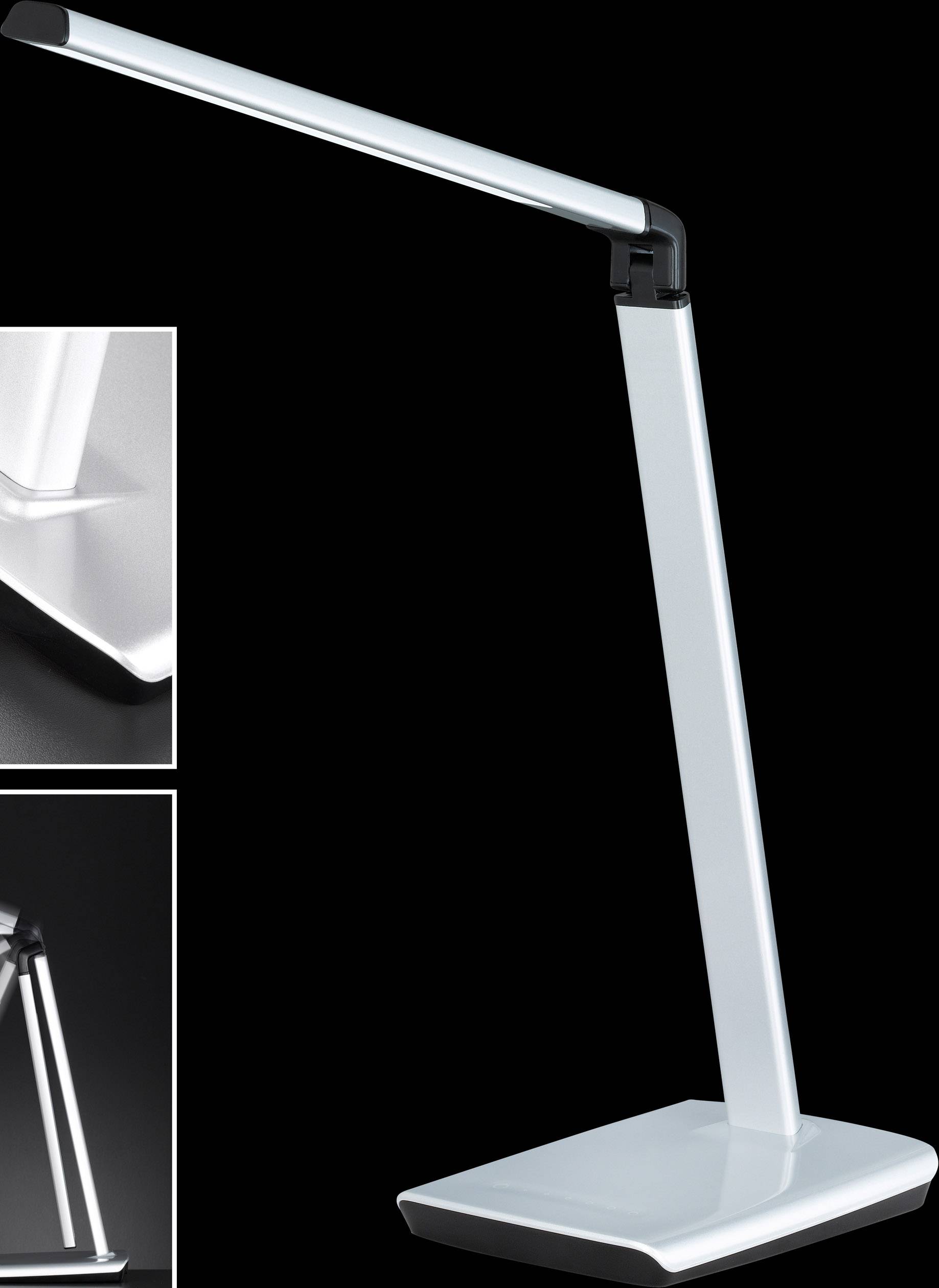 Fischer & Honsel 95865 Tischlampe 8W Warmweiß Silber