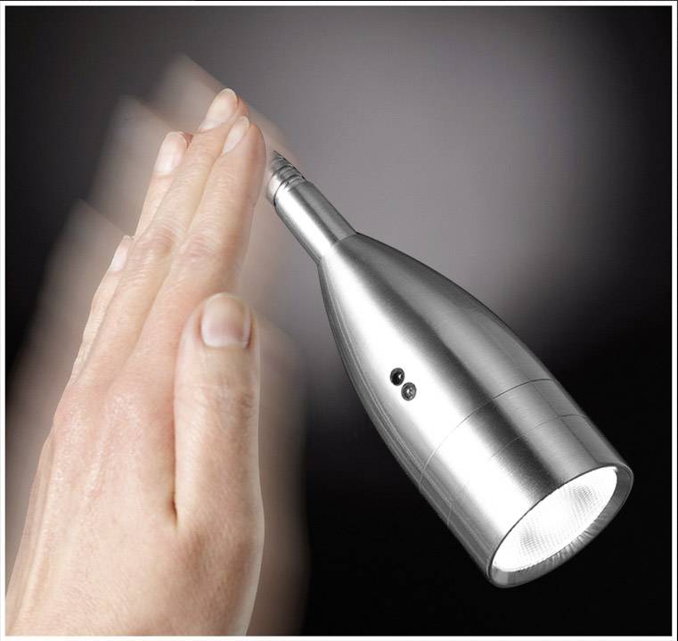 Fischer & Honsel 30703 Wandspot flex, Bettleuchte LED, Lichtquelle durch Elektrofachkraft austauschbar 5 W LED Nickel