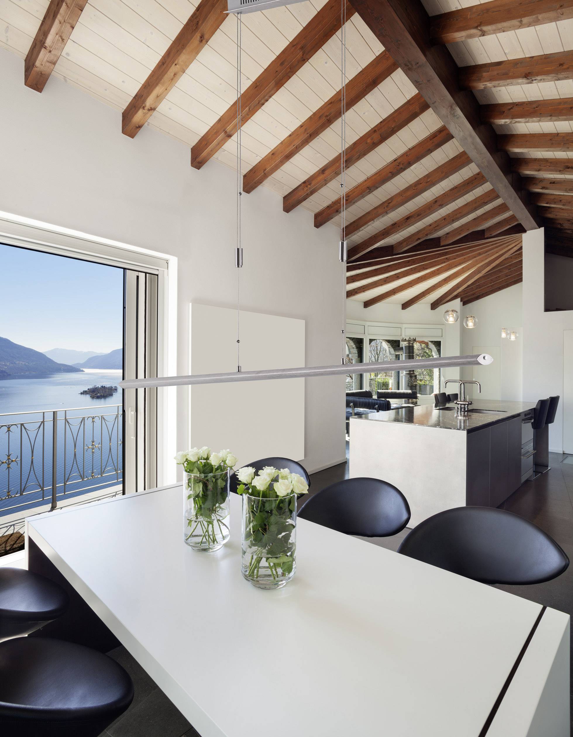 Fischer & Honsel  60029 LED-Pendelleuchte 39 W  Warmweiß Aluminium, Nickel (matt)