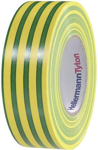 HELLERMANNTYTON Isolierband, 710-00157, HelaTapeFlex15, grün-gelb, 19mmx20m