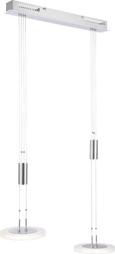 Fischer & Honsel 212432 LED-Pendelleuchte 18W Warm-Weiß Nickel (matt), Chrom