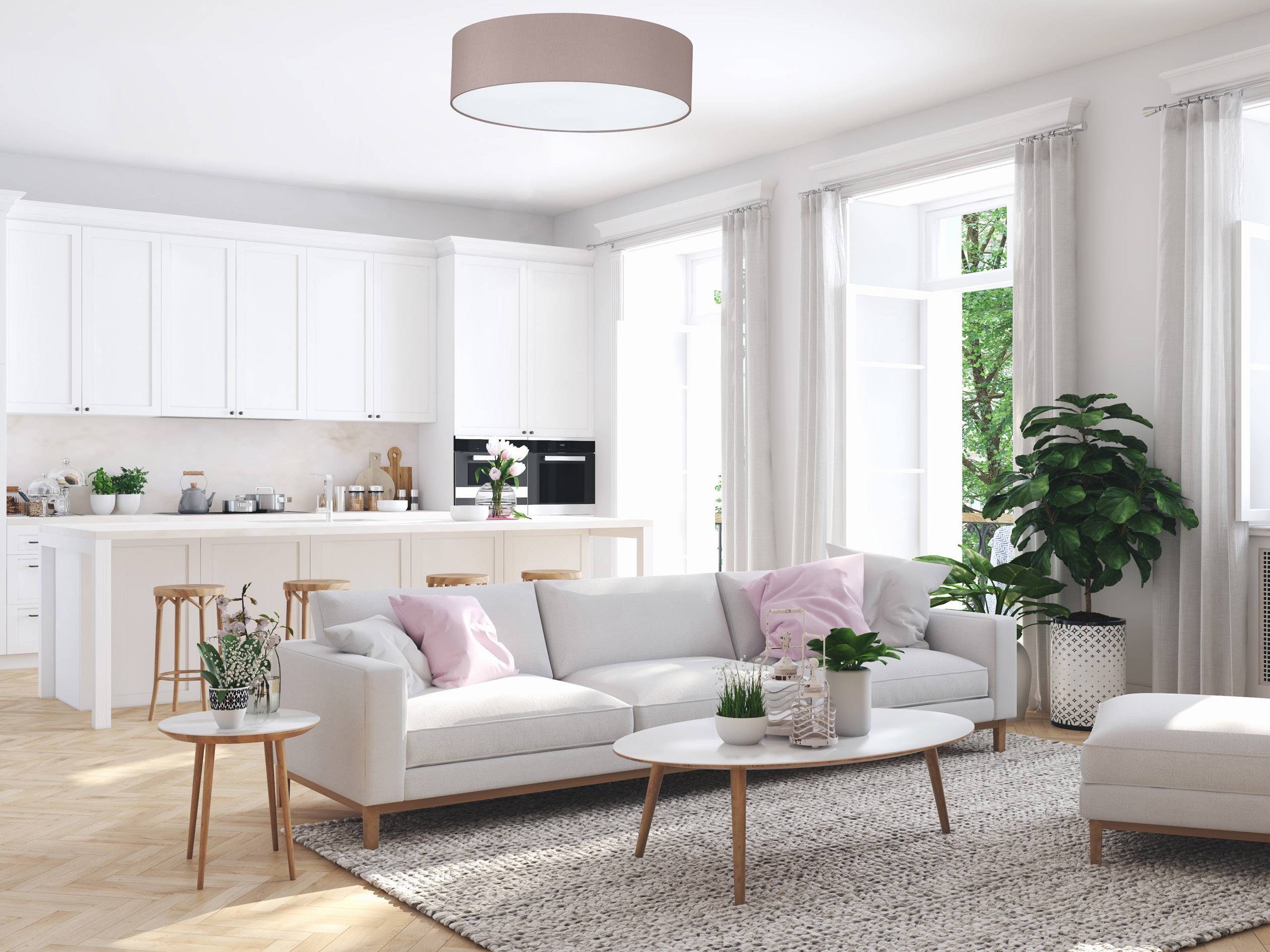 Fischer & Honsel 20034 Deckenleuchte LED E14 160 W Cappuccino