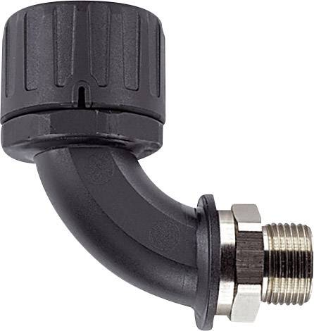 HellermannTyton 166-22503 HG21-90M-M20-PA66/NPB-BK Schlauchverschraubung Schwarz M20 90° 1St.