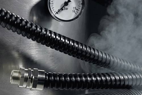 HellermannTyton 166-30802 NCS20-GS/PA66-BK Schutzschlauch Schwarz 160.80mm 25m