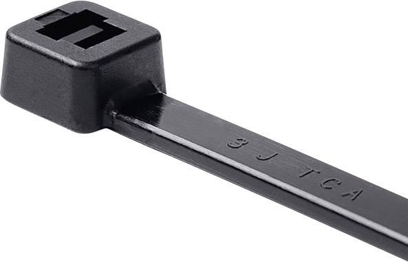 HellermannTyton 111-01264 GL200-PA11W-BK (100) Kabelbinder 202 mm 4.70 mm Schwarz 100 St.